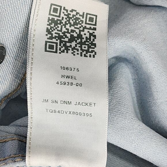 True Religion Jacket Men Denim Jacket M Blue Light Wash Jimmy Trucker Streetwear - Picture 8 of 13